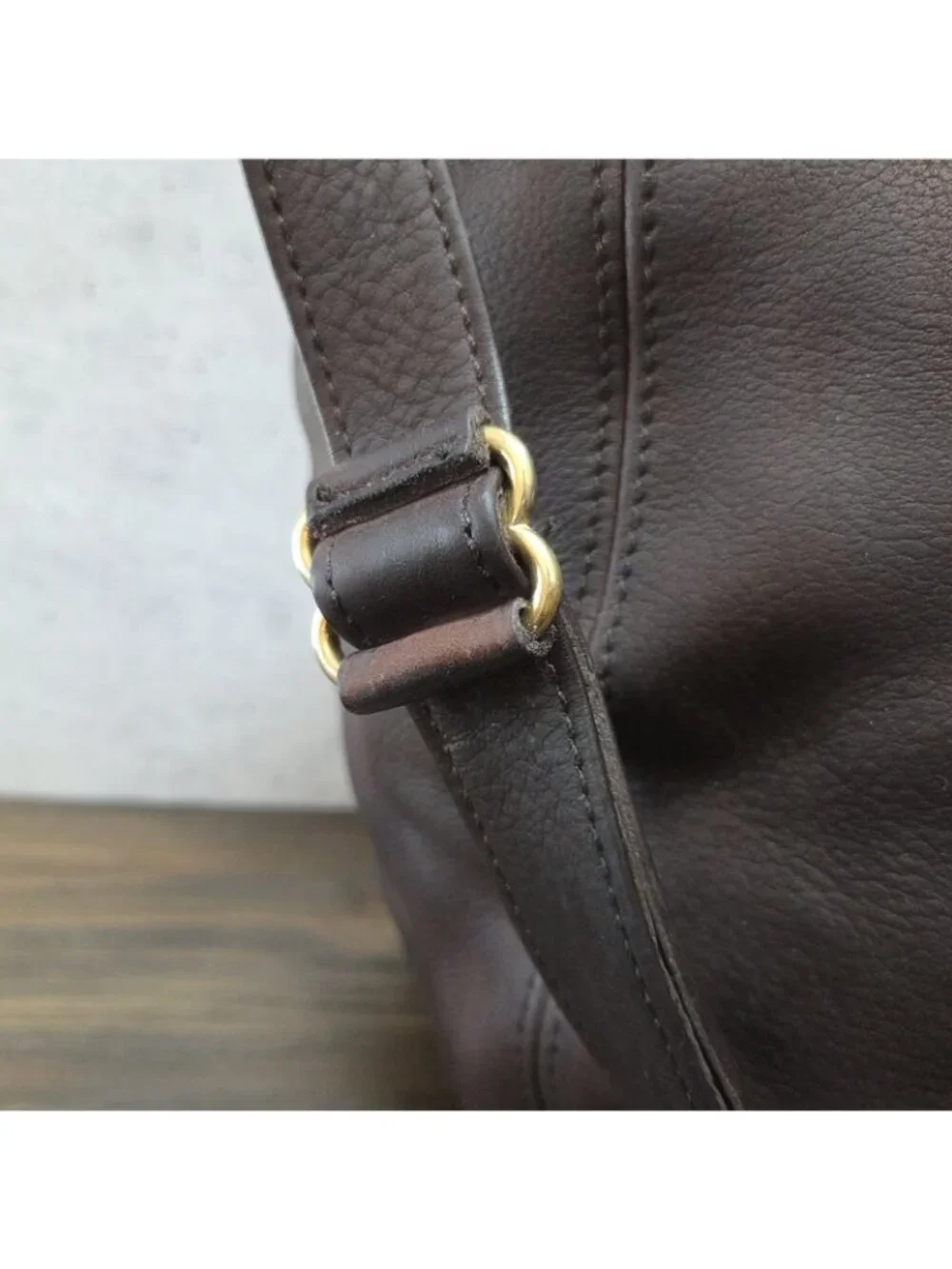 Vtg Coach Sonoma 4943 Soft Bucket Bag Chocolate Brown Nubuc Leather Purse USA